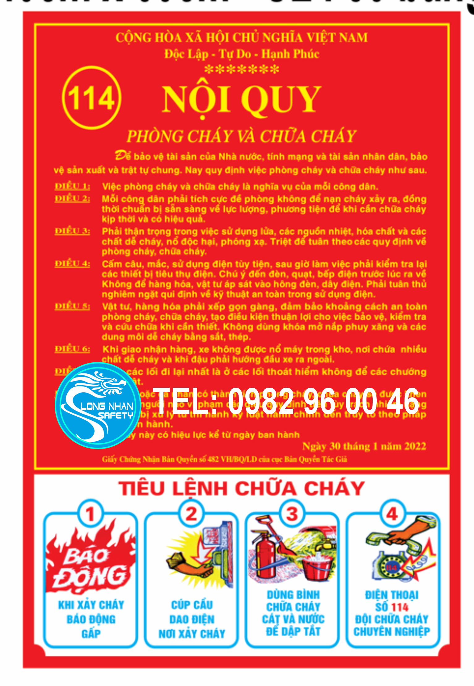 NỘI QUY PCCC 114