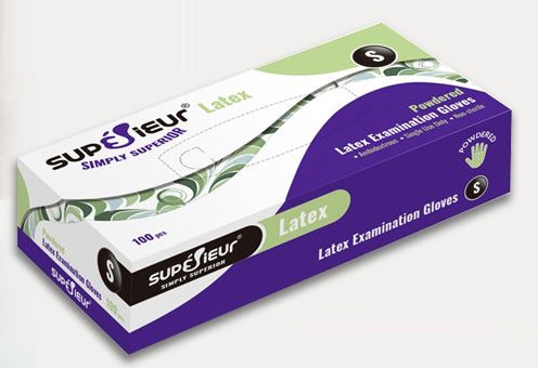 GĂNG TAY LATEX CÓ BỘT Supérieur