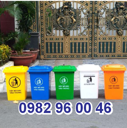 Thùng rác Nắp đậy 60Lít