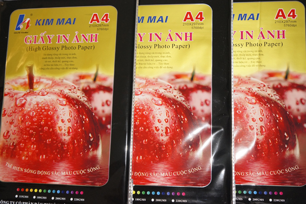GIẤY ẢNH A4/135g/ KIM MAI