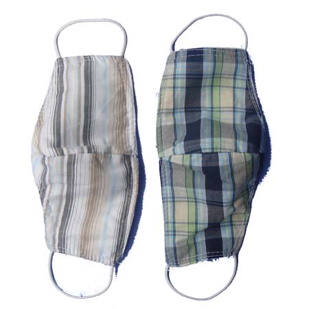 Khẩu Trang Vải Caro 3 Lớp