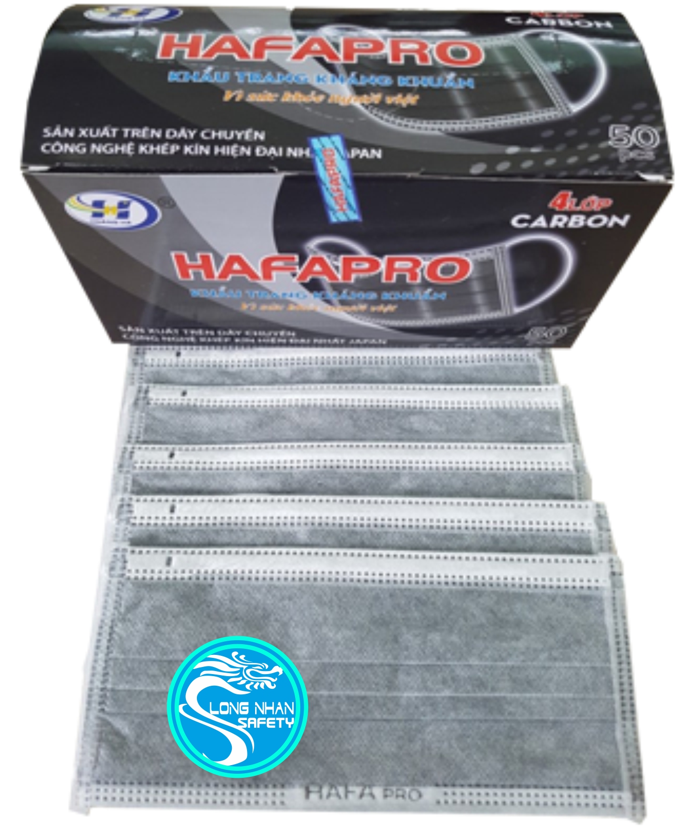 Khẩu Trang Than Hoạt Tính Hafapro 4 Lớp 