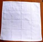 Khăn Vuông Trắng 28x28